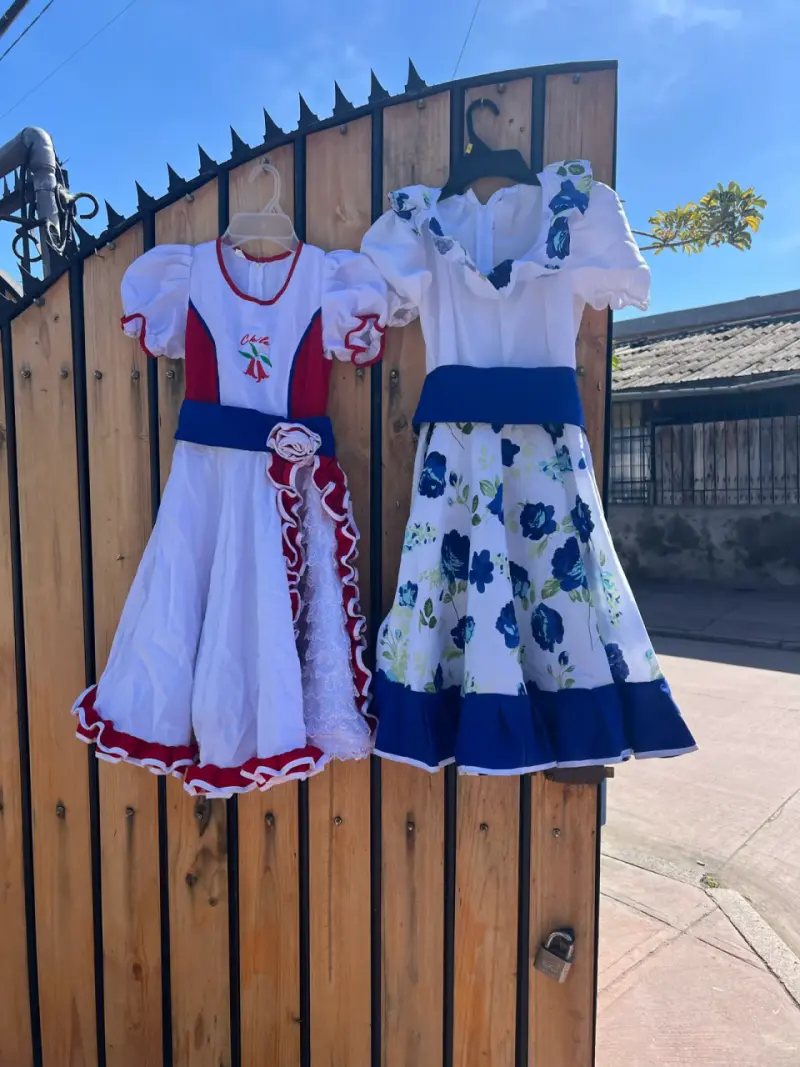 Vestidos de huasa para niñas en varios colores - 2
