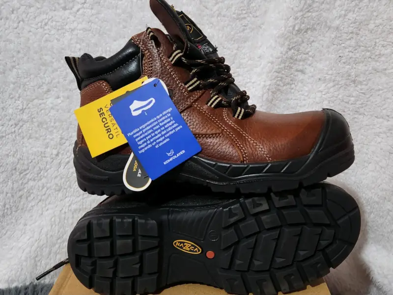 Botas de Seguridad Nazca Marrón con Punta de Acero - 3