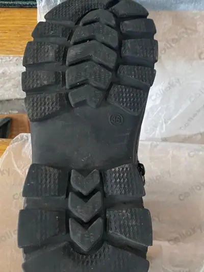 Botines de cuero negro Colloky para niños - miniatura 2