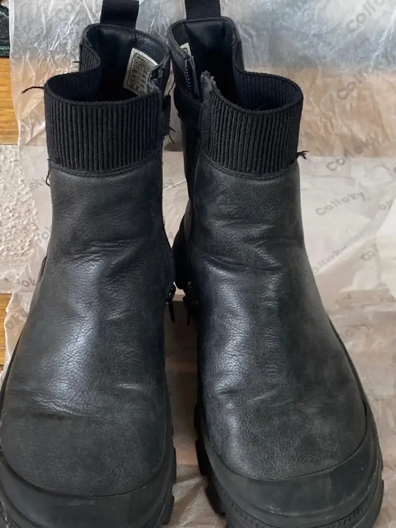 Botines de cuero negro Colloky para niños - 3