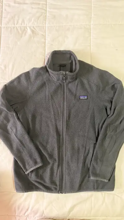 Chaqueta de forro polar gris Patagonia - miniatura 1