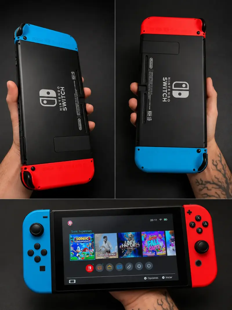 Consola Nintendo Switch con Joy-Con Rojo y Azul