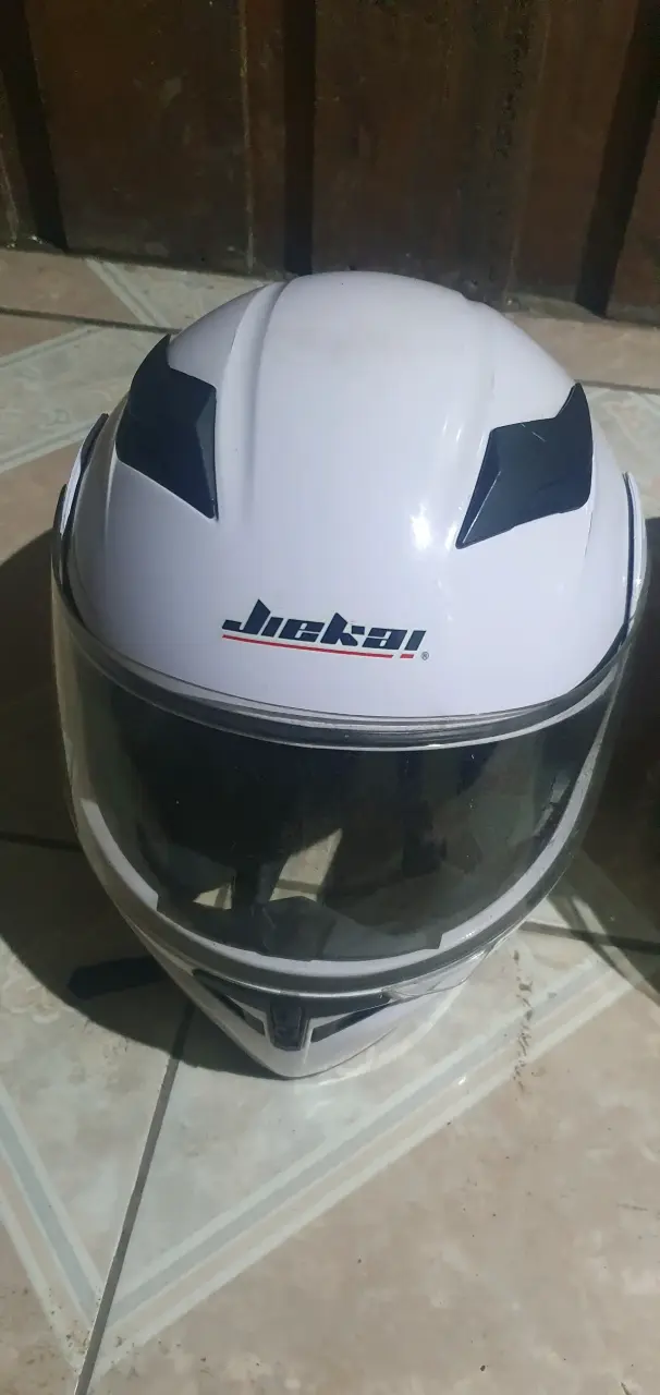 Casco de moto blanco Jiekai JK-902 - 1