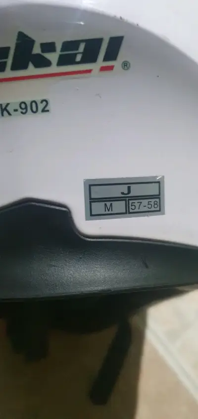 Casco de moto blanco Jiekai JK-902 - miniatura 2