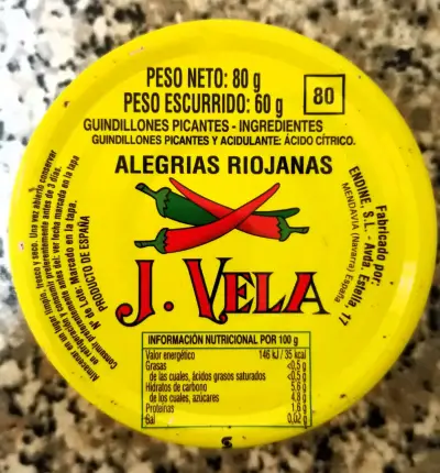 Guindillones Picantes Alegrias Riojanas J. Vela 80g - miniatura 1