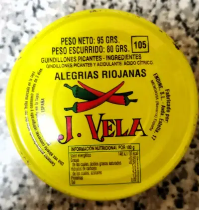 Guindillones Picantes Alegrias Riojanas J. Vela 9g - miniatura 1