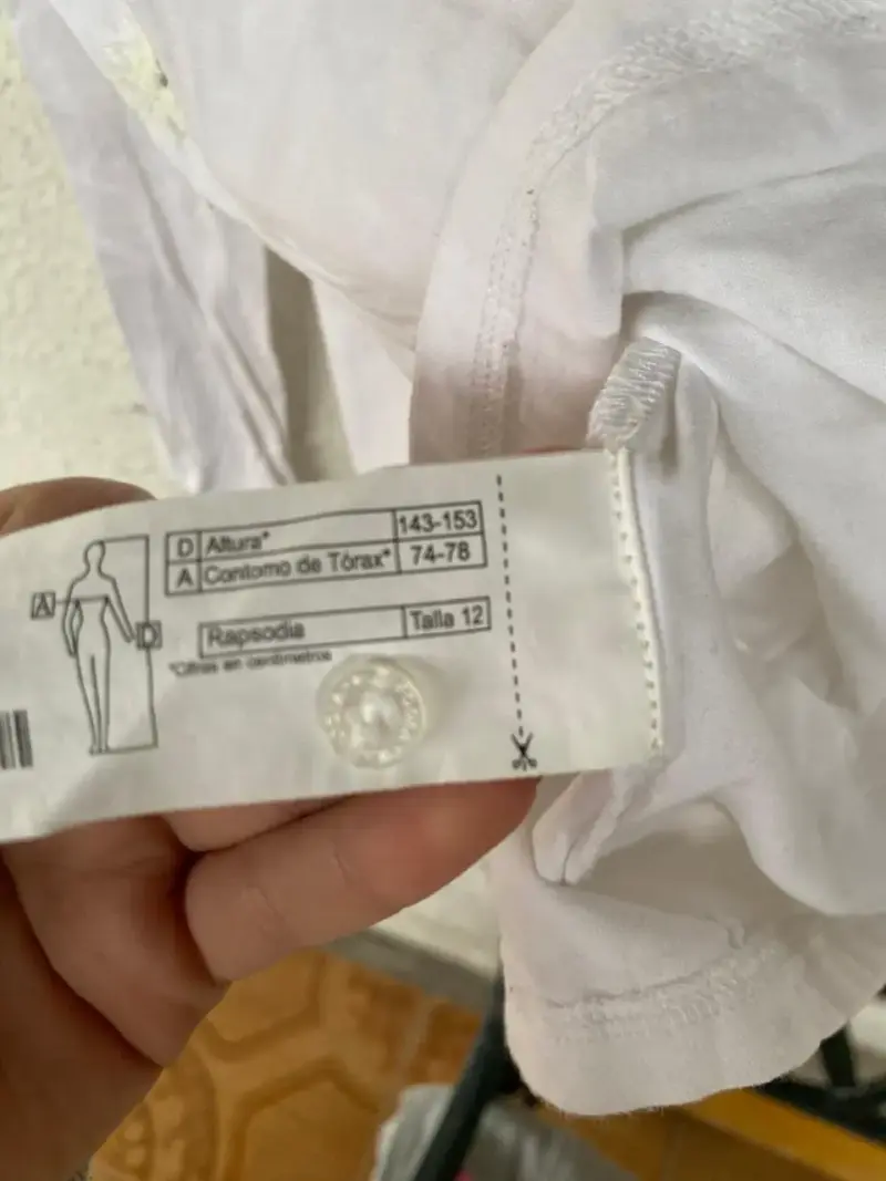 Blusa blanca bordada Rapsodia para niña - 3
