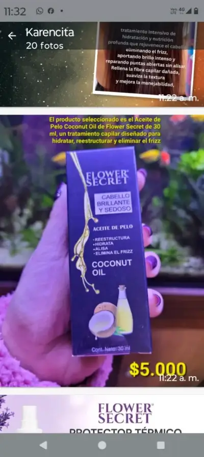 Aceite de Pelo Coconut Oil Flower Secret 30 ml - miniatura 1