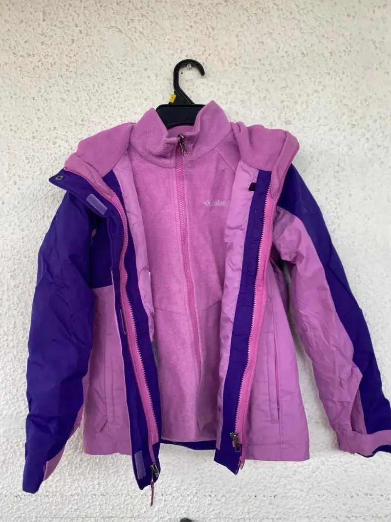 Chaqueta de invierno Columbia morada y rosada para mujer - 2
