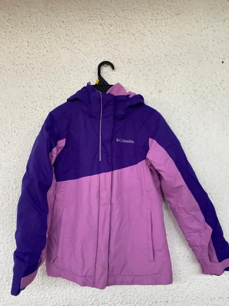Chaqueta de invierno Columbia morada y rosada para mujer - 3