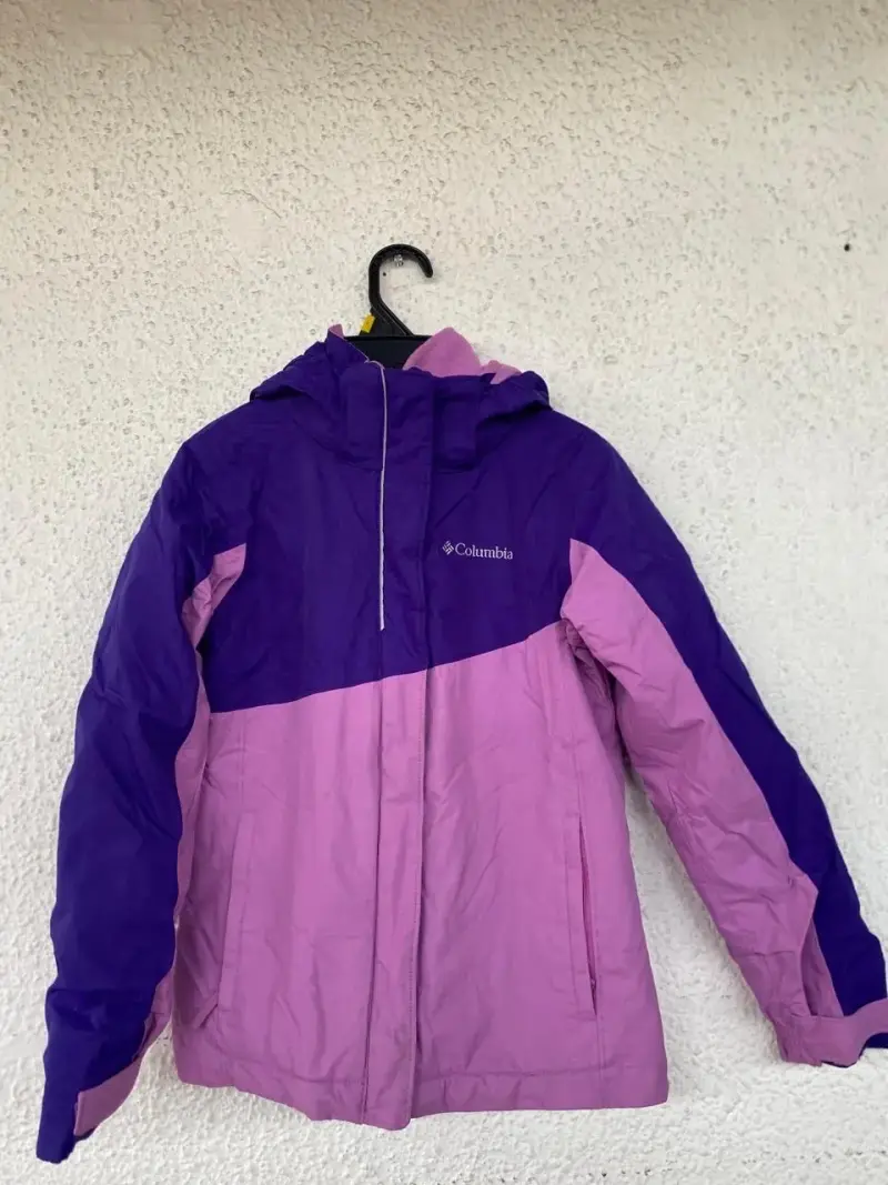 Chaqueta de invierno Columbia morada y rosada para mujer - 4