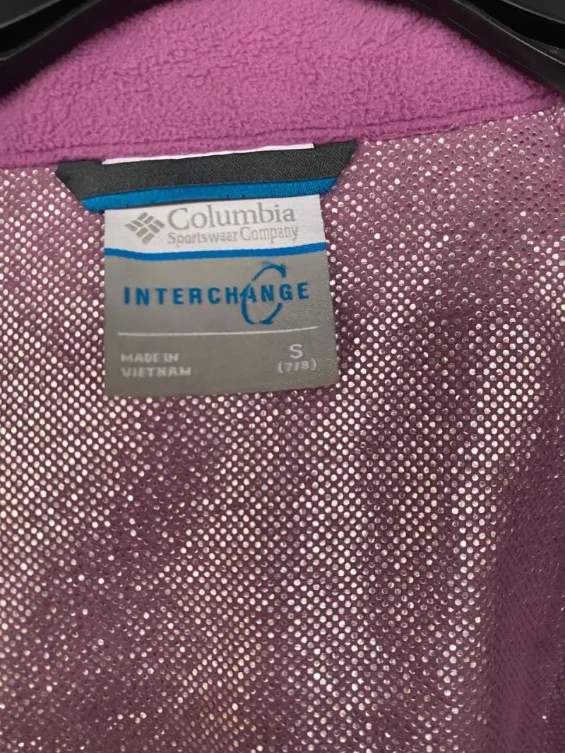 Chaqueta de invierno Columbia morada y rosada para mujer - 5