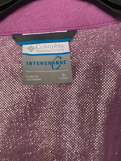Chaqueta de invierno Columbia morada y rosada para mujer - miniatura 5