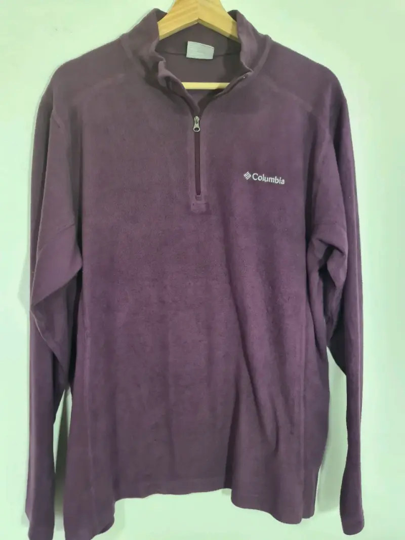 Polar de hombre Columbia morado con cierre - 1