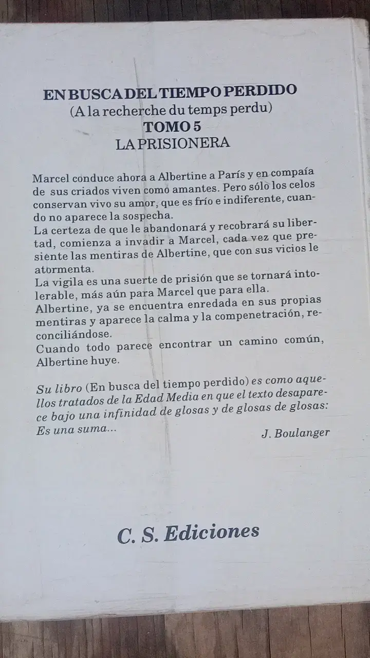Libro 'En busca del tiempo perdido: La prisionera' de Marcel Proust - 2
