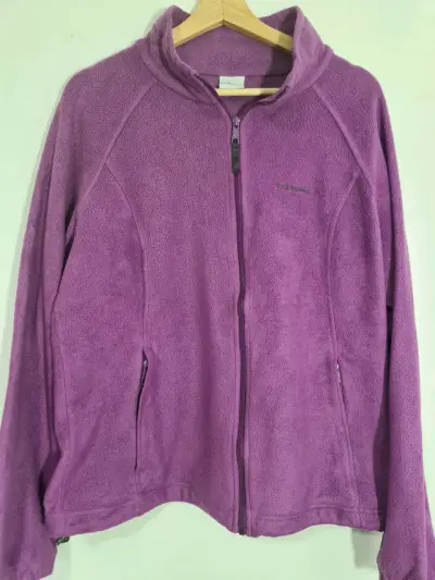 Chaqueta polar morada Columbia para mujer - miniatura 1