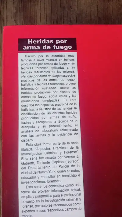 Libro Heridas por Arma de Fuego de Vincent J. M. Di Maio - miniatura 2
