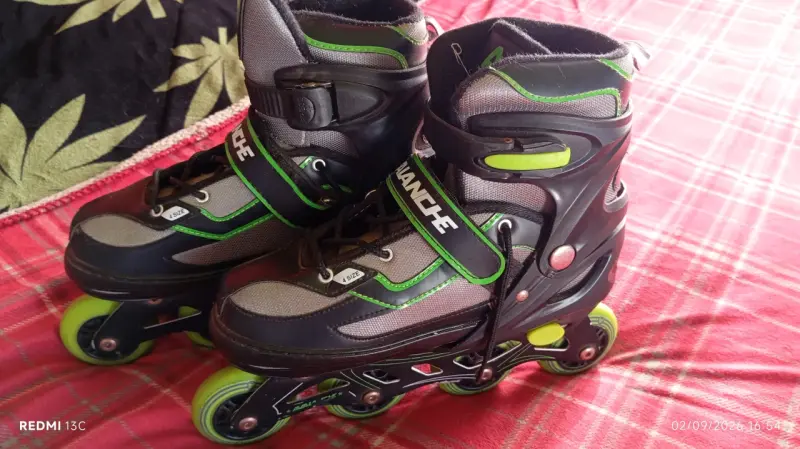 Patines en línea Avalanche negros y verdes - 2
