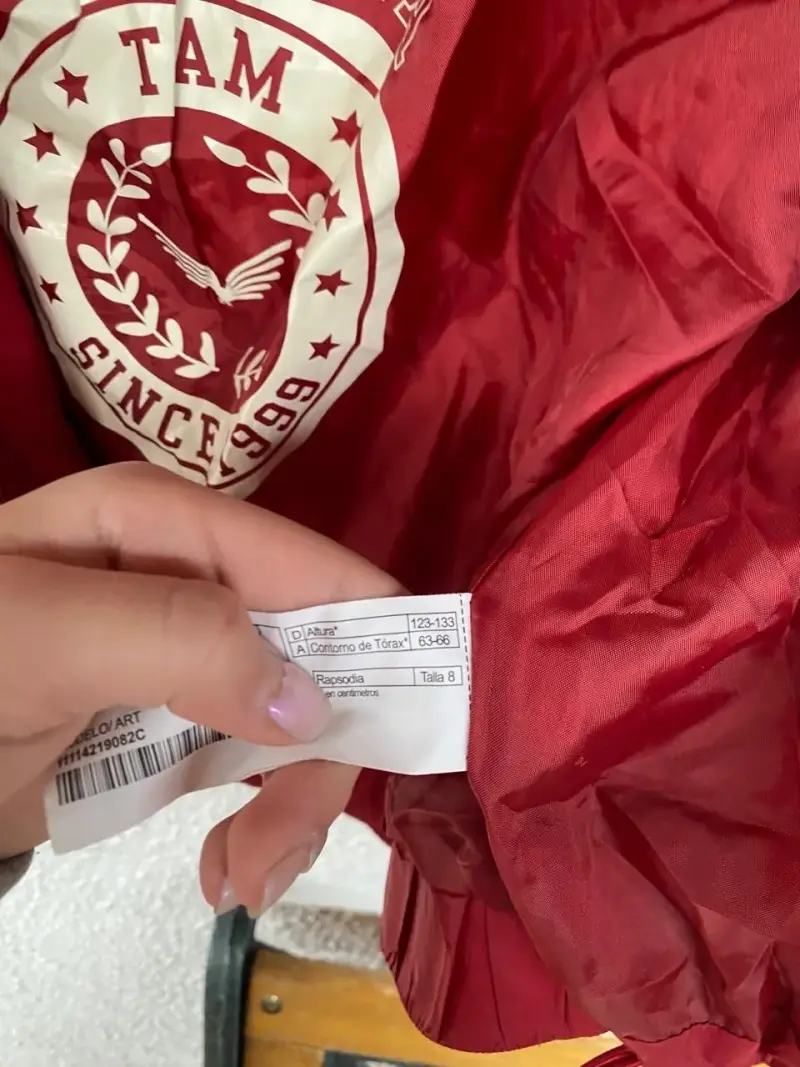 Chaqueta acolchada roja para mujer talla 8 - 4