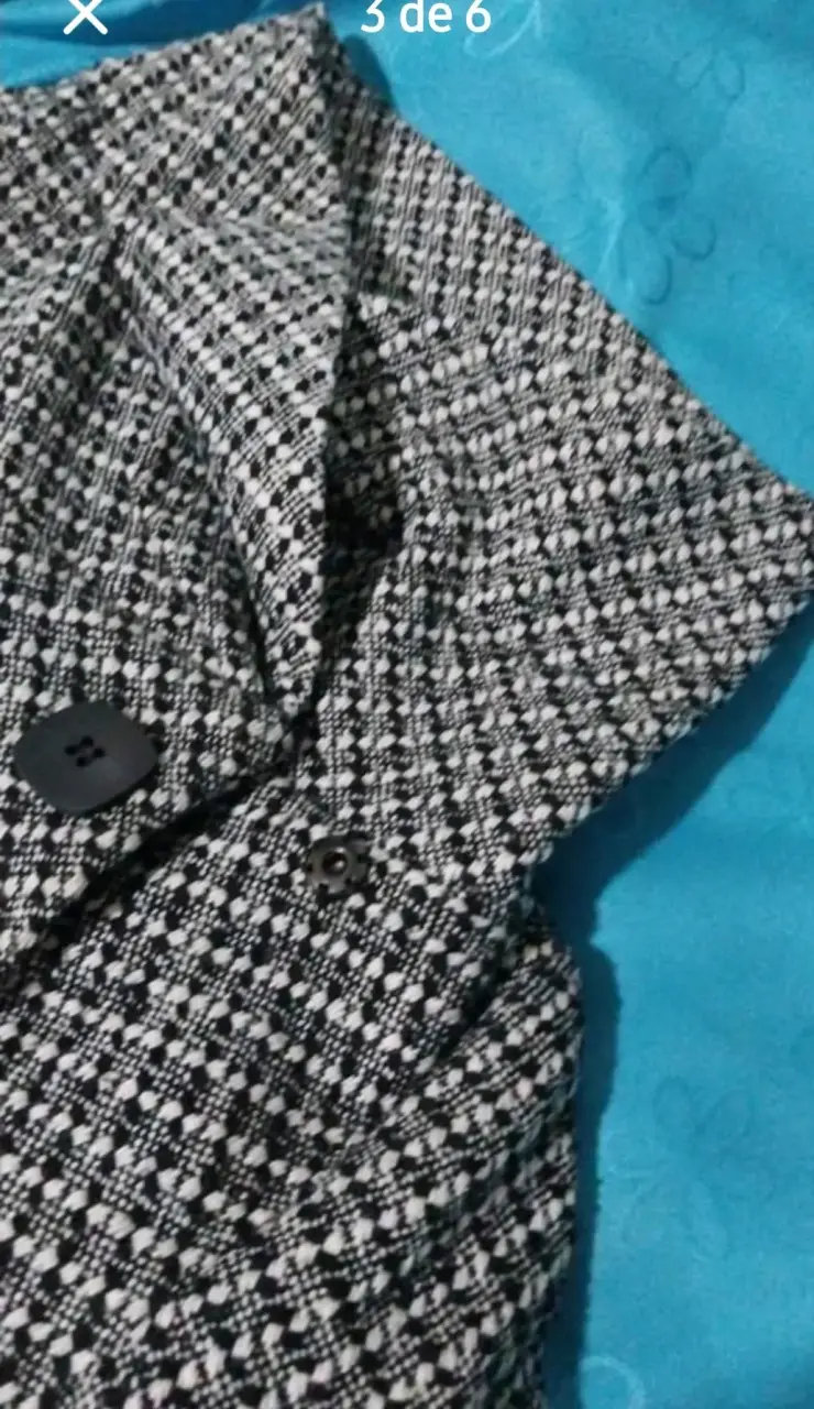 Abrigo de lana a cuadros FSP para mujer - 2