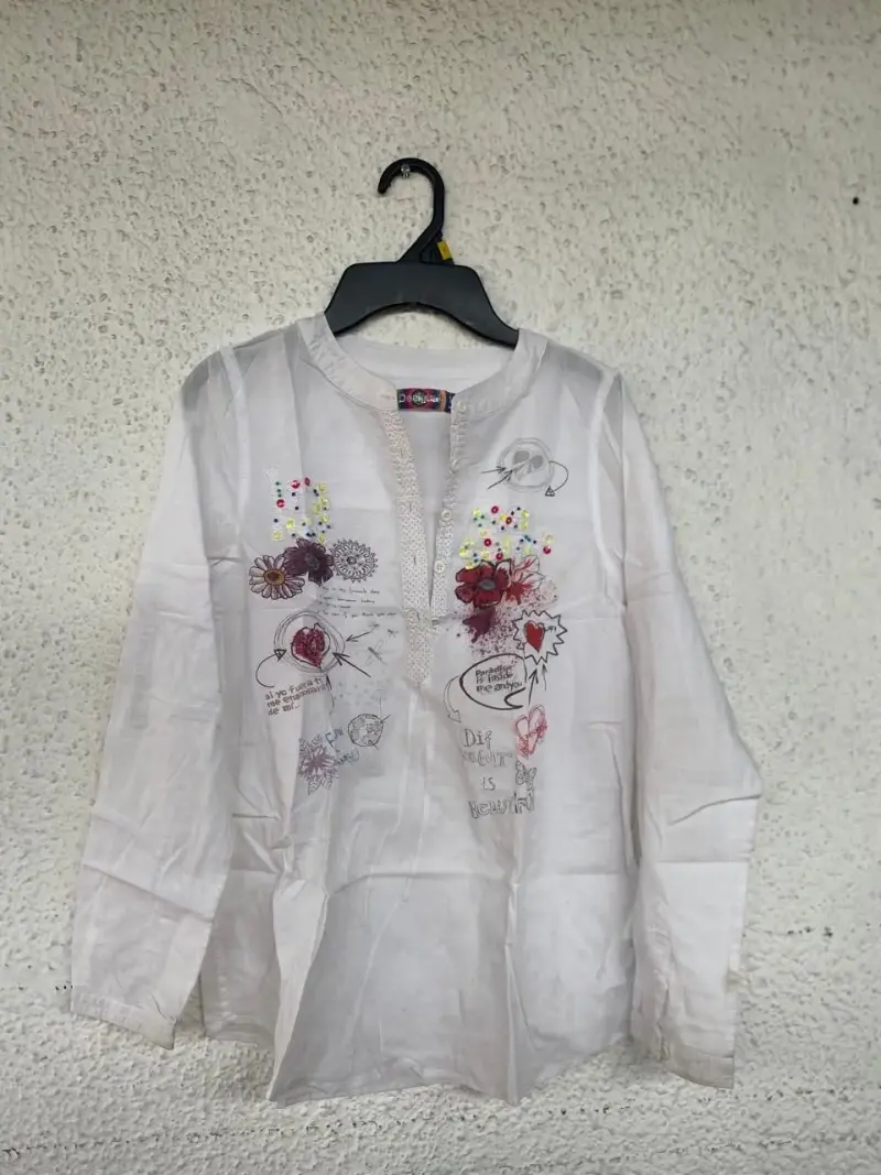 Blusa Desigual blanca con estampado floral - 2