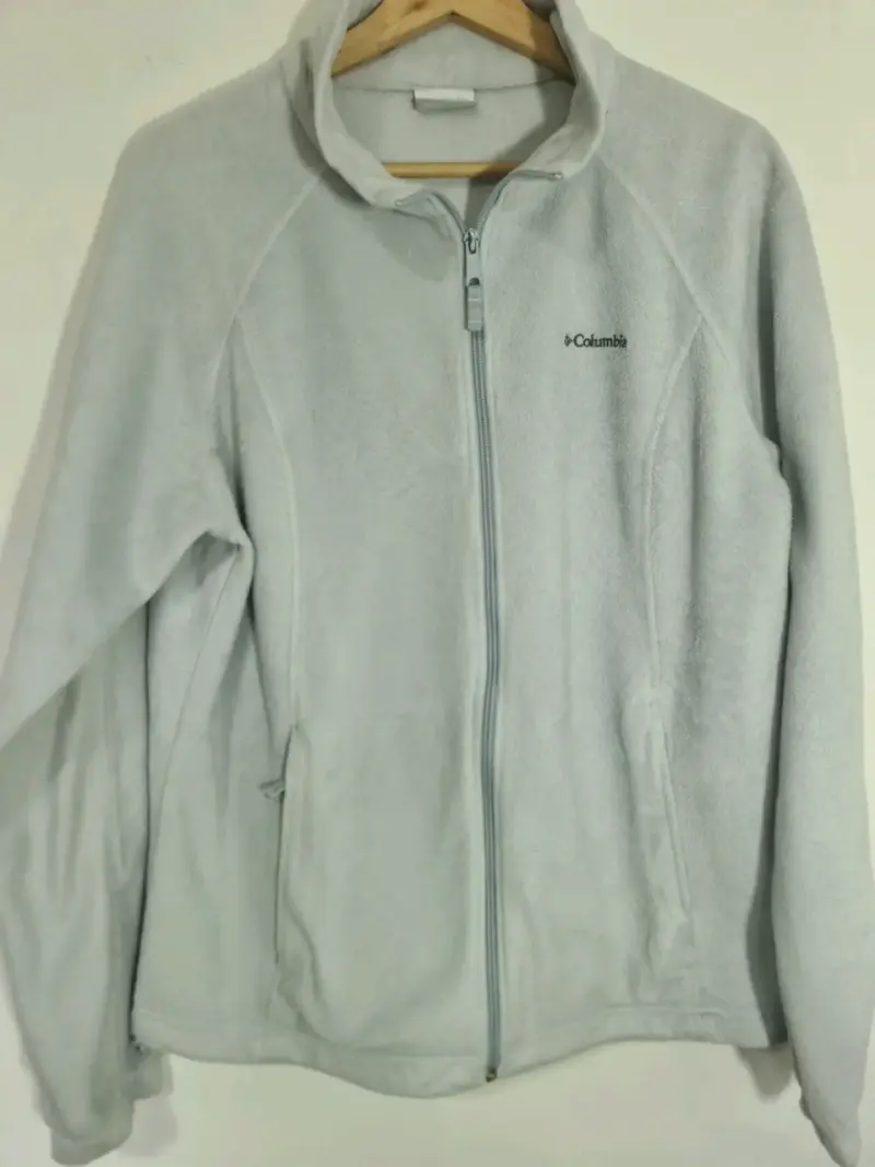 Chaqueta polar Columbia gris para mujer - 1