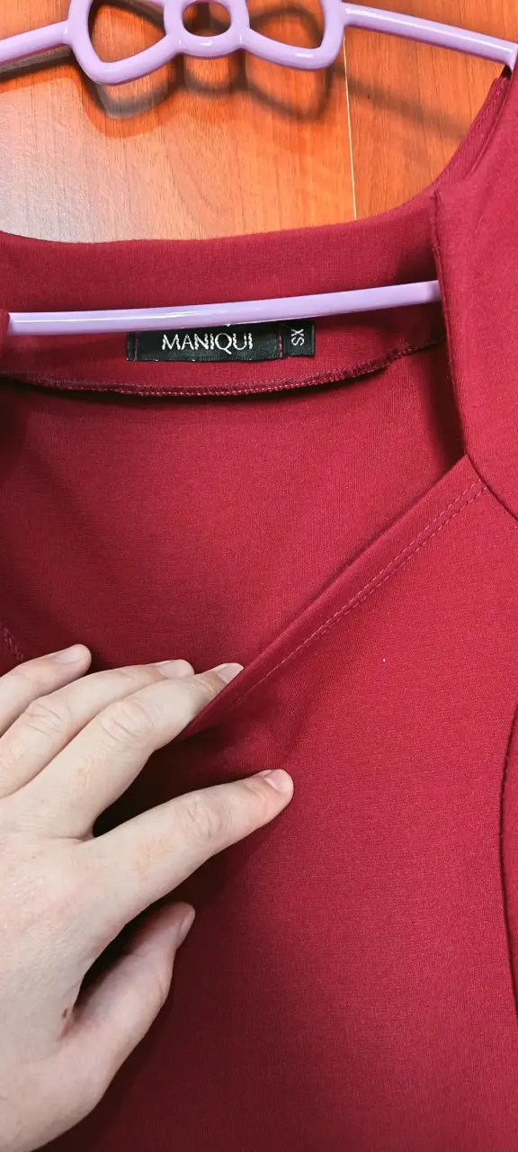 Vestido sin mangas rojo marca Maniqui talla XS - 2