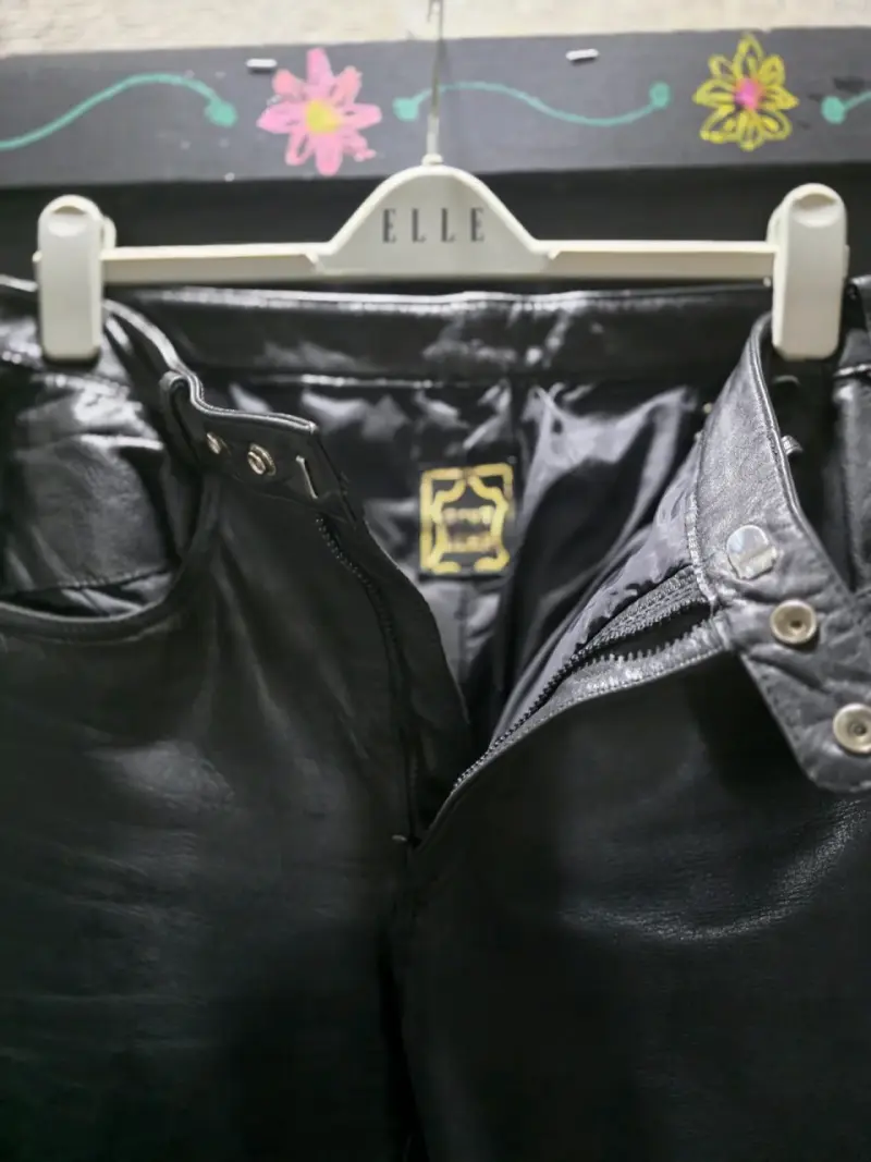 Pantalón de cuero negro para Varón - 3