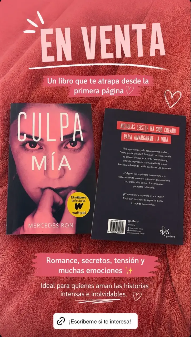 Libro 'Culpa Mía' de Mercedes Ron