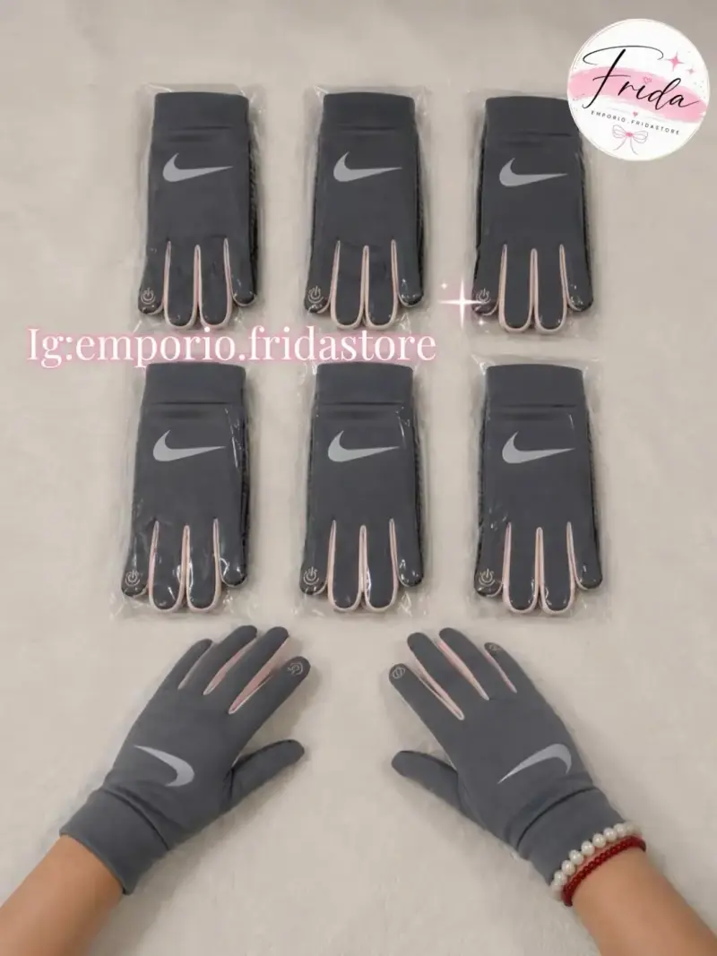 Guantes deportivos táctiles Nike grises - 2