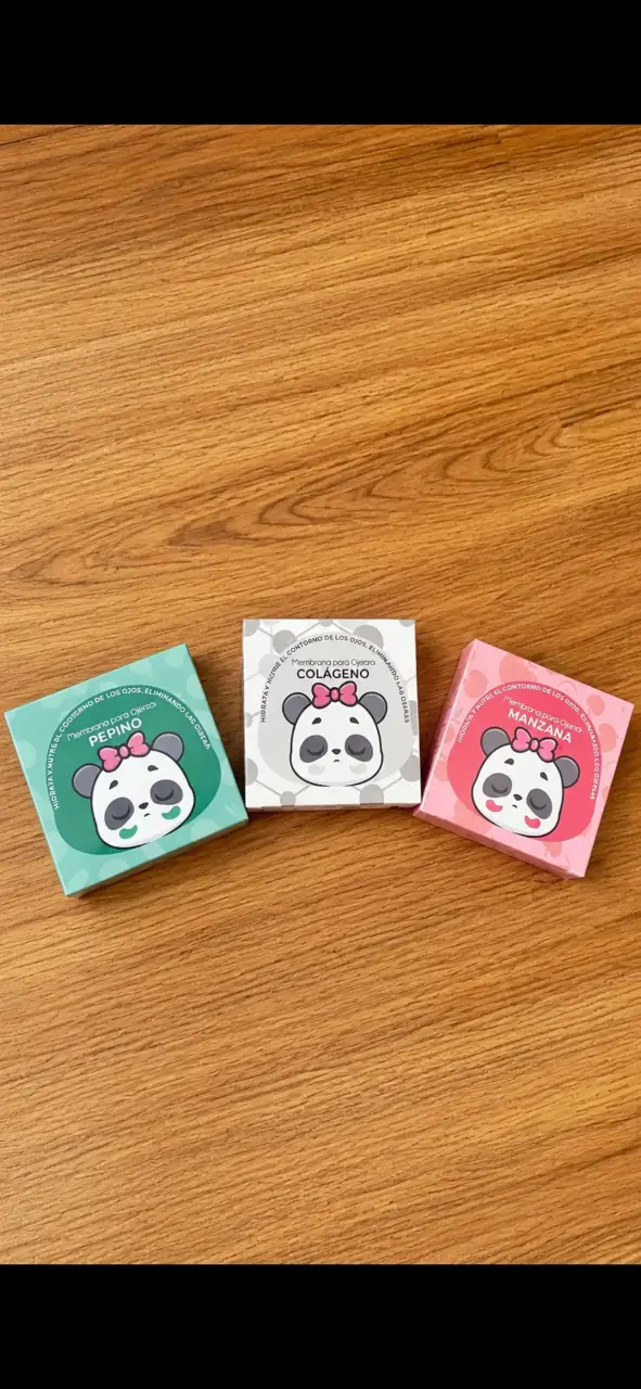 Mascarillas para Ojeras de Pepino, Colágeno y Manzana