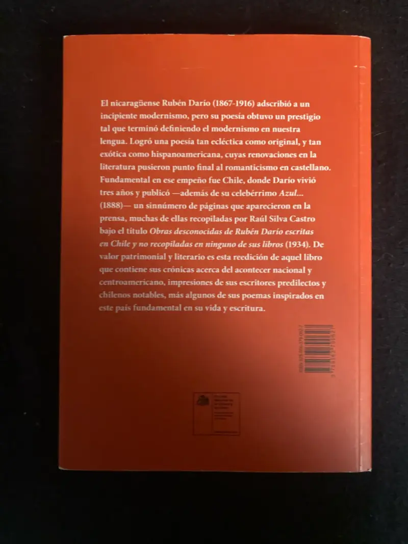 Libro Ruben Darío Obras Desconocidas - 3