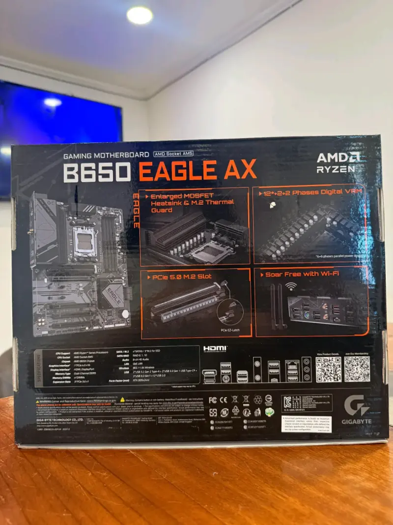Placa Madre Gigabyte B650 EAGLE AX AM5 DDR5 WiFi - 2