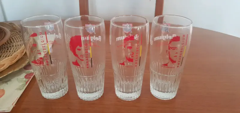 Set de 4 vasos de cerveza Bélgica FIFA 2018 - 2