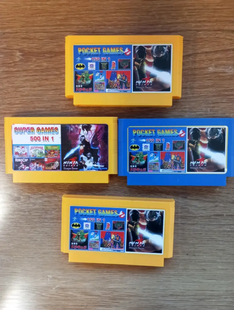 Cartuchos de juegos retro 150 en 1 y 500 en 1