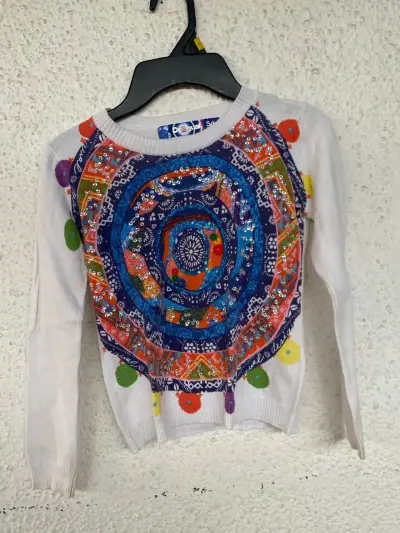 Suéter infantil Desigual con diseño colorido - miniatura 1