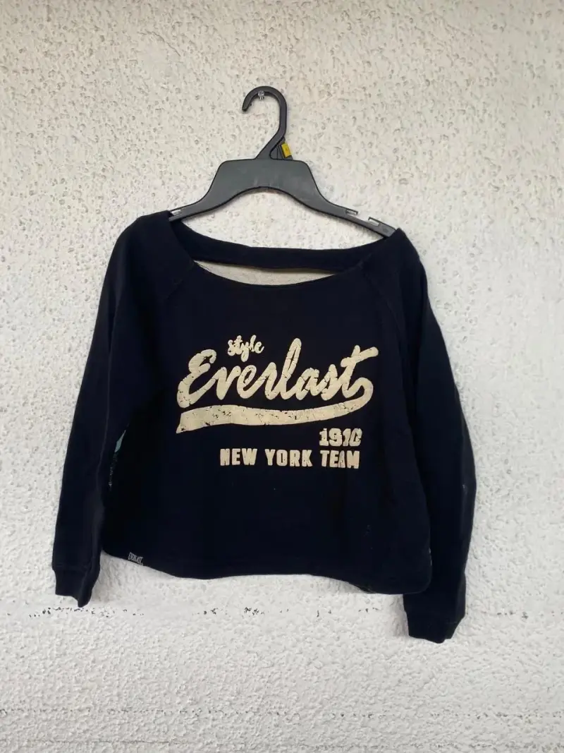 Polerón Everlast negro estilo New York Team - 2