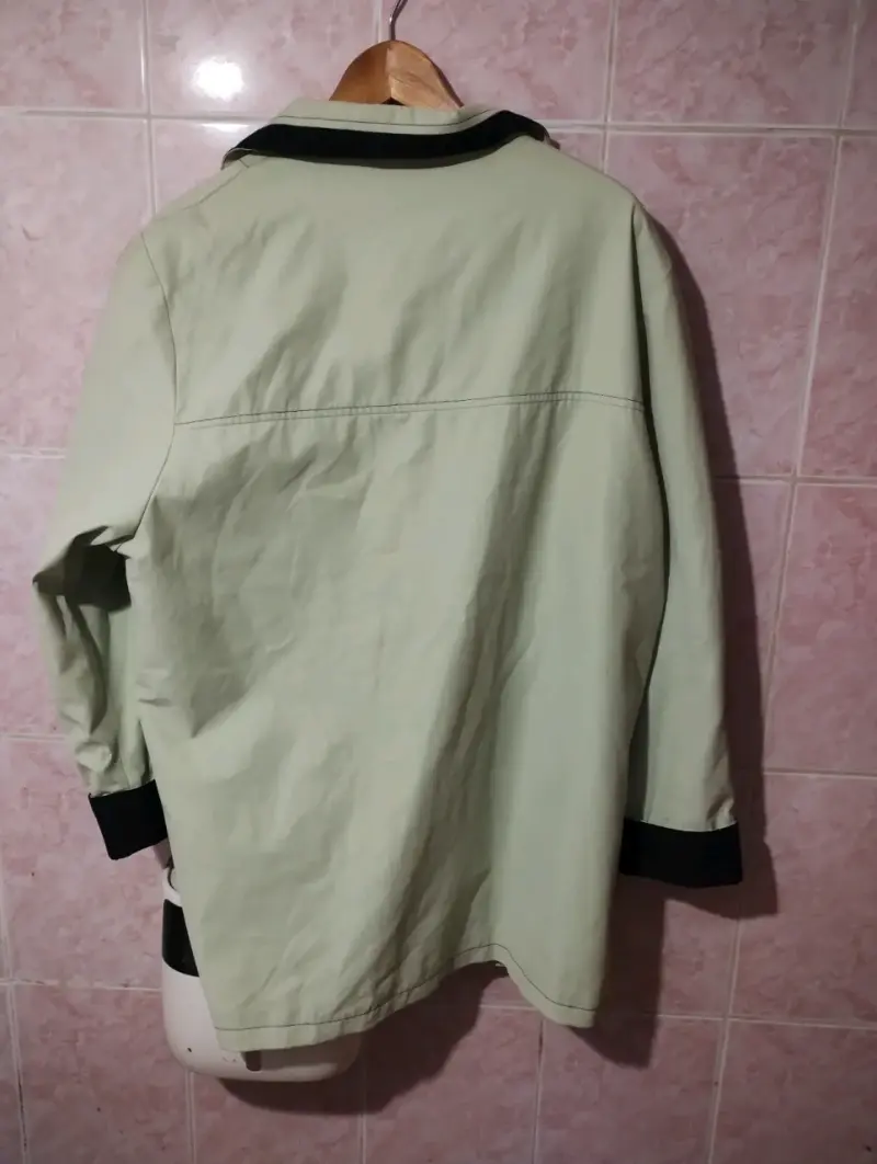 Chaqueta verde claro con detalles negros A. Rodde - 2