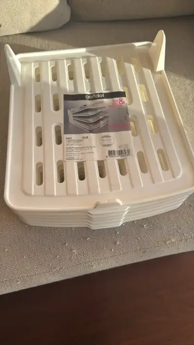 Organizador de ropa apilable Gondol blanco - miniatura 1
