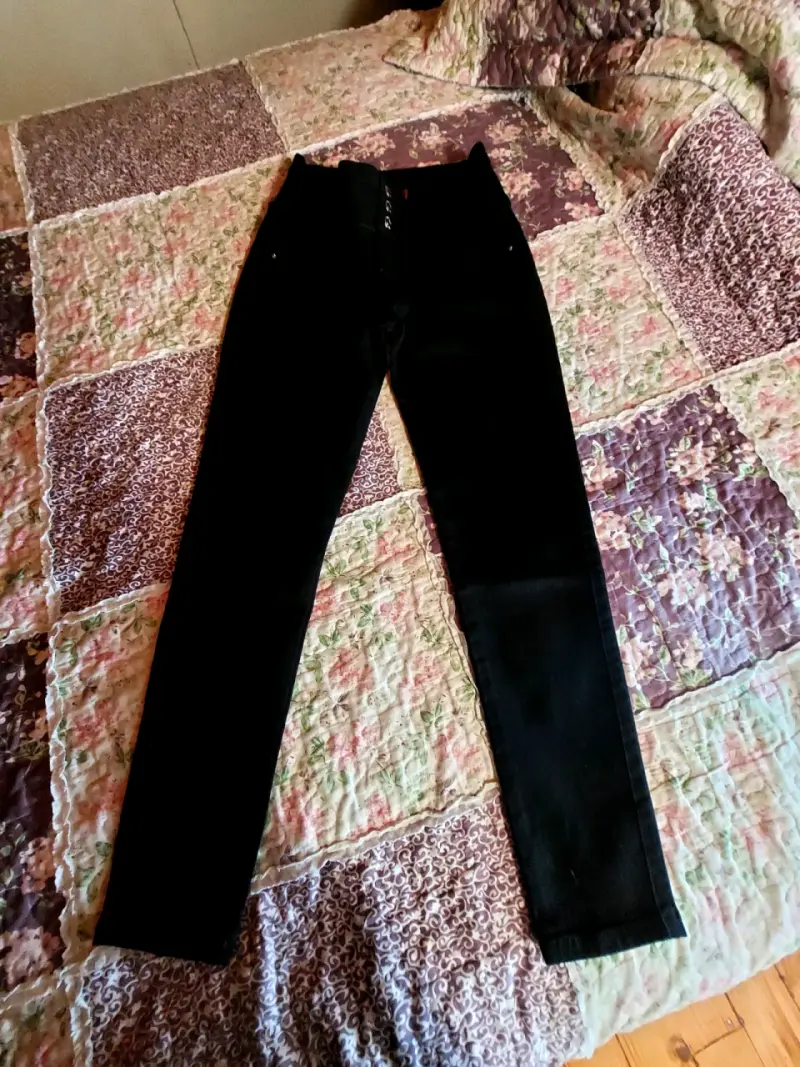 Jeans negros de mujer Massimo Dutti - 1