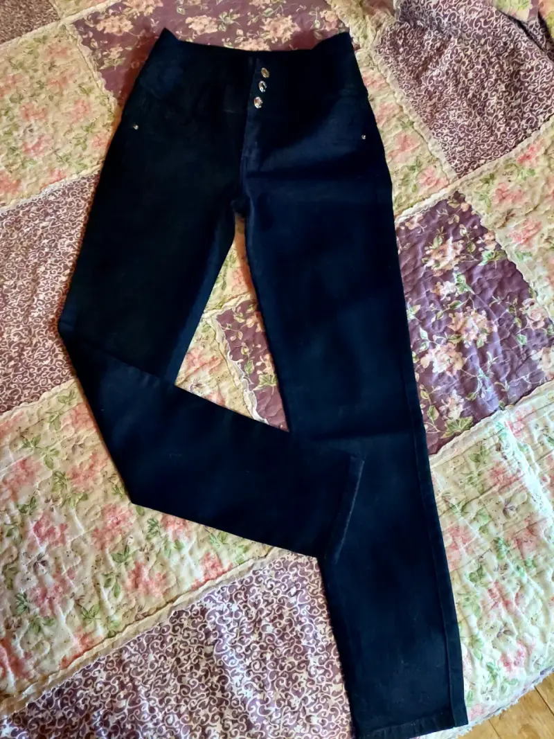 Jeans negros de mujer Massimo Dutti - 2