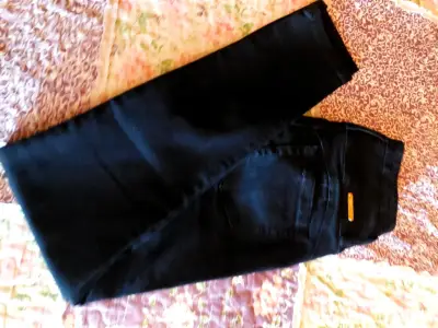 Jeans negros de mujer Massimo Dutti - miniatura 3