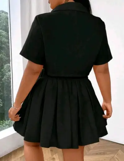 Conjunto de falda y top negro, Shein 4XL. - miniatura 2
