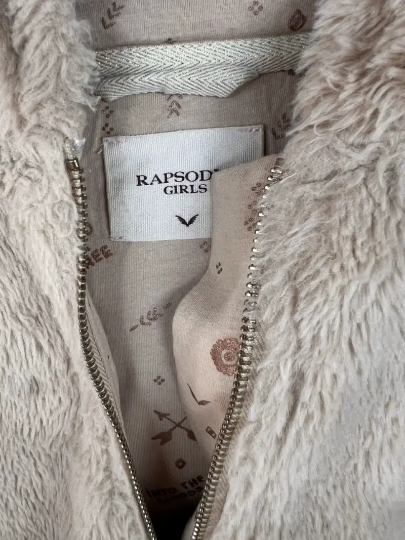 Chaqueta de Peluche Beige para Niña Rapsodia - 2
