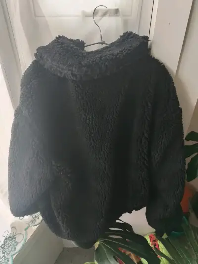 Chaqueta de felpa negra Sioux, talla L. - miniatura 4