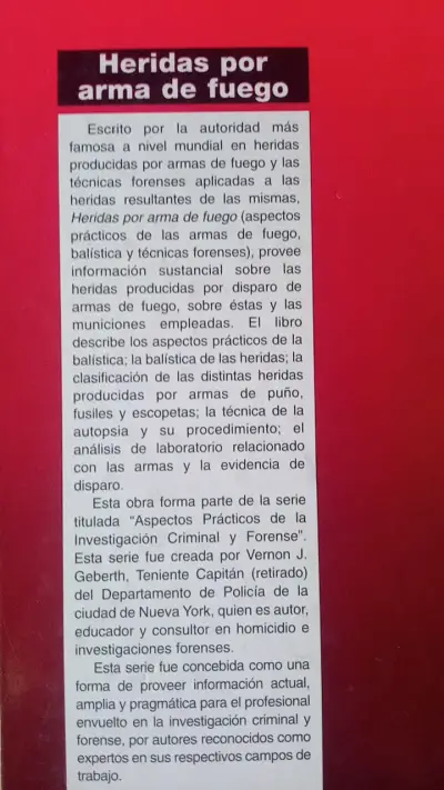 Libro Heridas por Arma de Fuego de Vincent J. M. Di Maio - miniatura 2