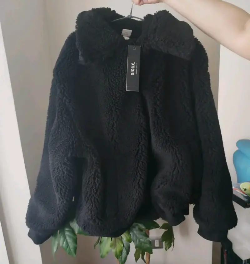 Chaqueta de lana negra para hombre, Sioux. - 3