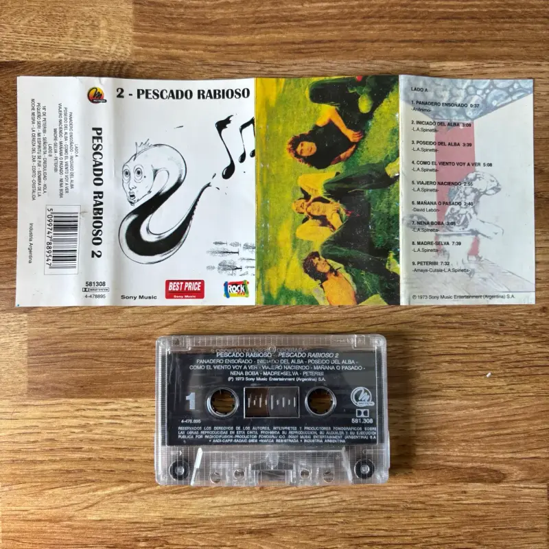Cassette Pescado Rabioso 2 Spinetta - 1