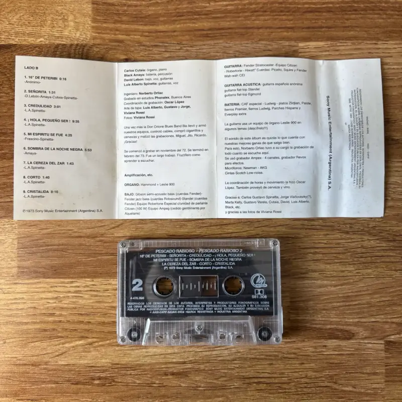 Cassette Pescado Rabioso 2 Spinetta - 2