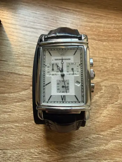 Reloj Emporio Armani de Cuero Negro para Hombre - miniatura 3